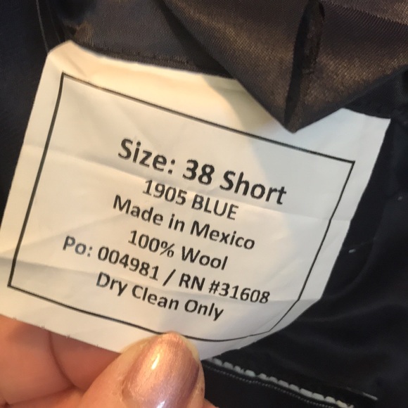 NWOT Mens sport coat by Jos A Bank. 1905 Collection. Navy blue size 38 short - Picture 14 of 14